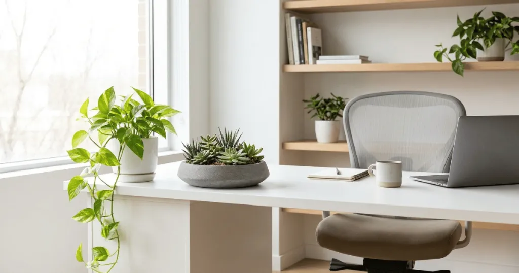 best low maintenance office plants