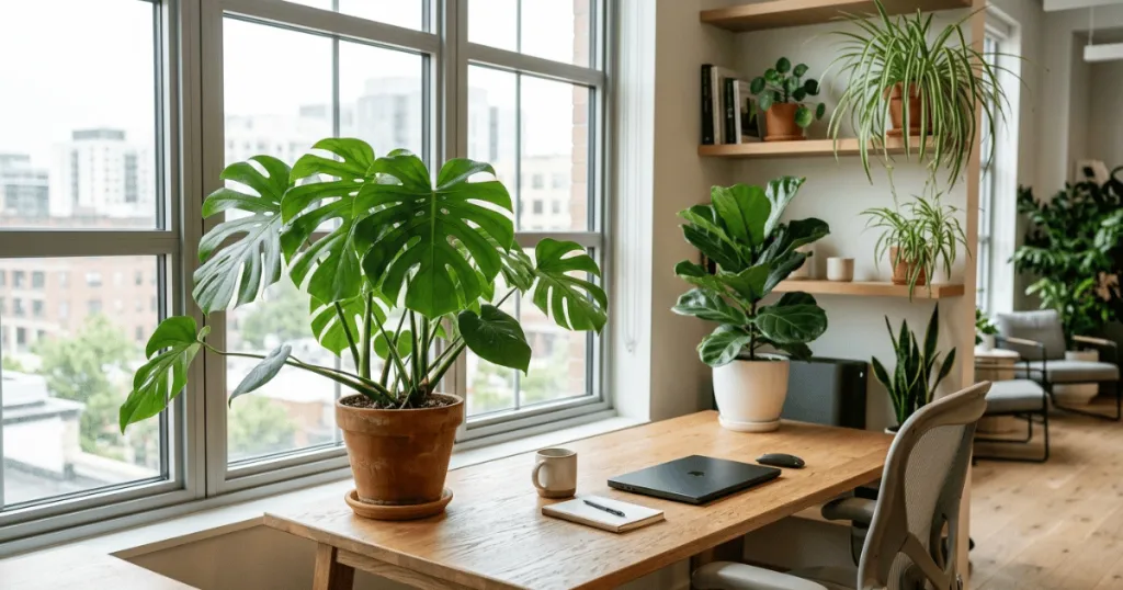 best office plants for medium light indoors