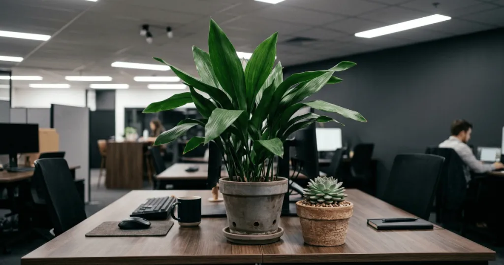 best office plants that don't need sunlight