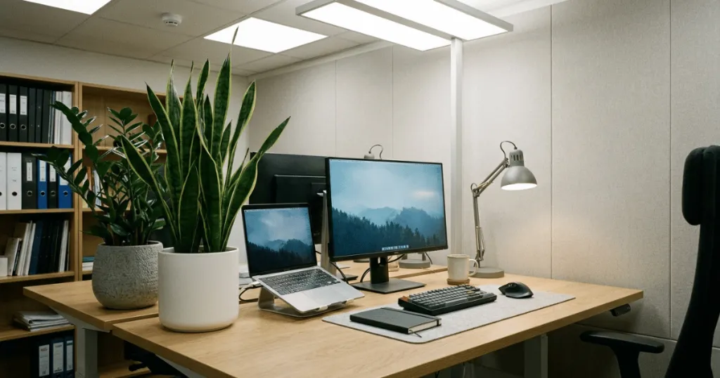 best office plants without sunlight