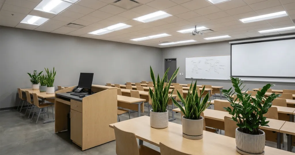 best plants for classroom without windows