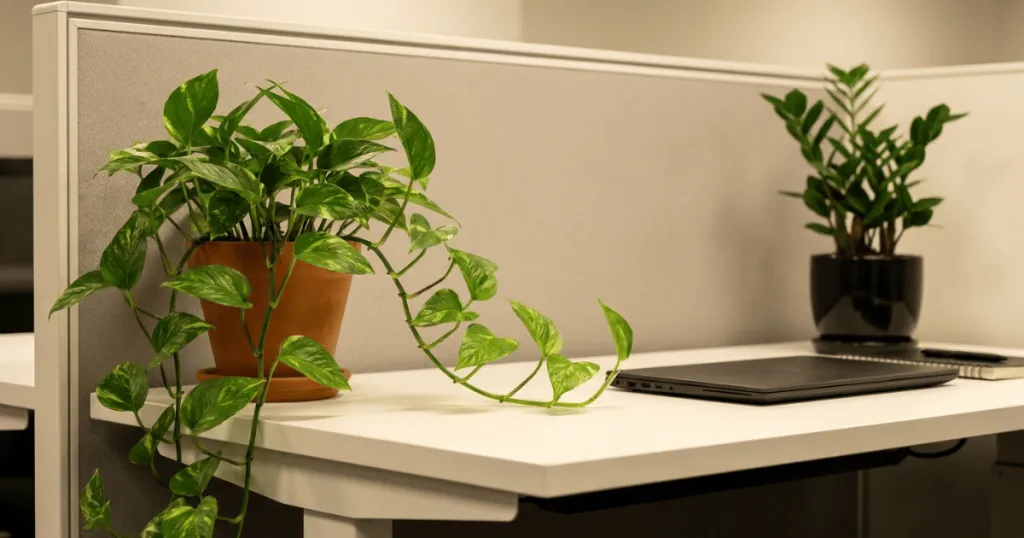 best plants for office desk with no windows