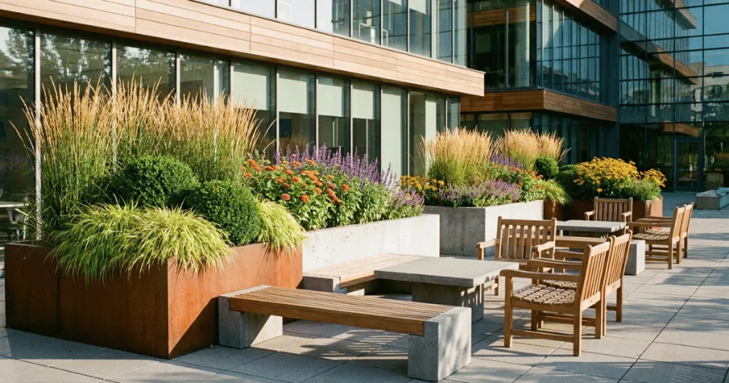 best plants for office outside